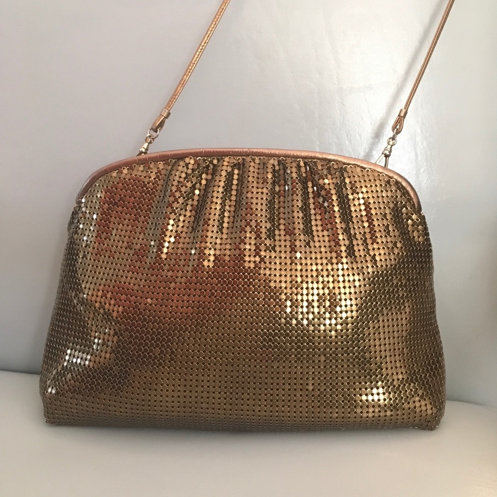 Whiting & Davis VTG Bronze Mesh Handbag